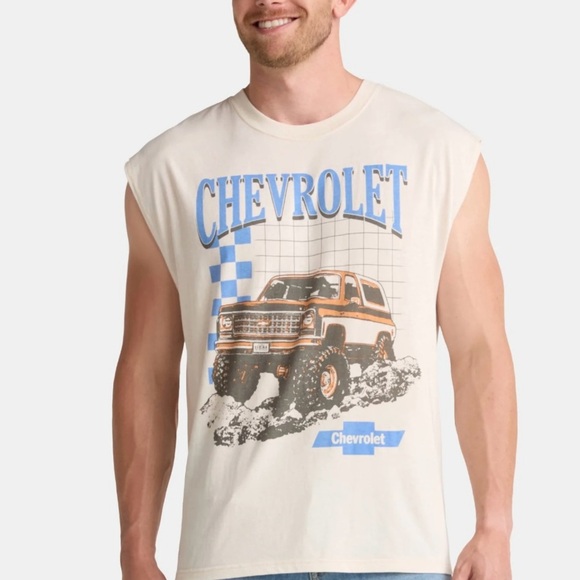 Chevy Men's Graphic Muscle Tank Top - Picture 2 of 5